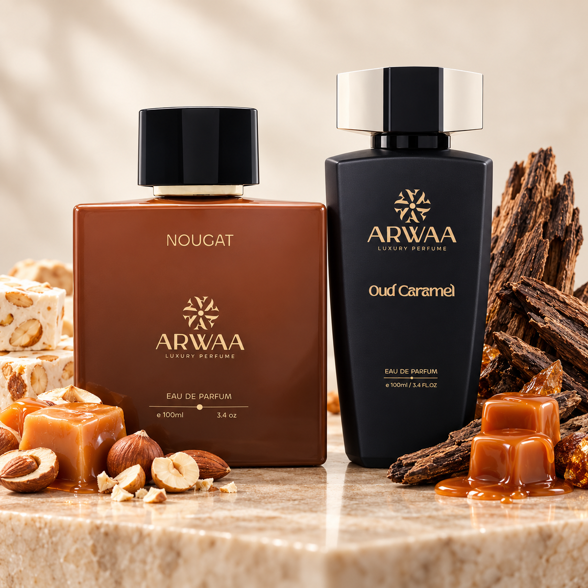 Nougat Oud + Oud Caramel